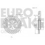 5815202348 EUROBRAKE Гальмівний диск