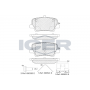 182346 ICER Комплект гальмівних колодок дисковий гальм