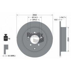 BDS1578 BENDIX Braking Гальмівний диск