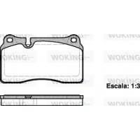 P13003.00 WOKING Комплект гальмівних колодок дисковий гальм