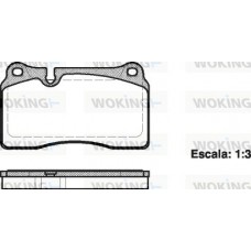 P13003.00 WOKING Комплект гальмівних колодок дисковий гальм
