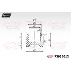 72935012 MAXTECH Поршень корпус скоби гальма