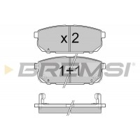 BP3105 BREMSI Комплект гальмівних колодок дисковий гальм