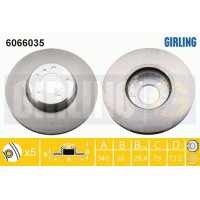 6066035 GIRLING Гальмівний диск