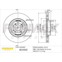 BD-3502 FREMAX Гальмівний диск