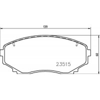 P 54 059 BREMBO КомплеК т гальмівних колодок, дискове гальмо