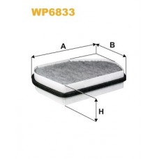 WP6833 WIX FILTERS Фільтр повітря у внутрішньому просторі