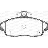 BPA0337.10 OPEN PARTS КомплеК т гальмівних колодок, дискове гальмо