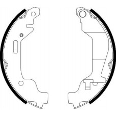 8DB 355 002-451 HELLA PAGID Комплект гальмівних колодок