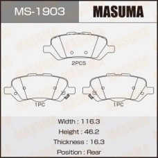 MS-1903 MASUMA Комплект гальмівних колодок