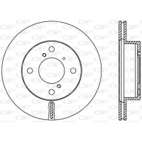 BDA2408.20 OPEN PARTS Гальмівний диск