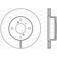 BDA2408.20 OPEN PARTS Гальмівний диск
