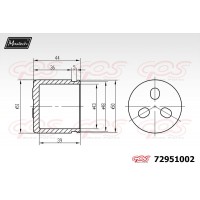 72951002 MAXTECH Поршень корпус скоби гальма