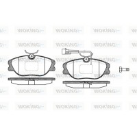 P2053.12 WOKING Комплект гальмівних колодок дисковий гальм