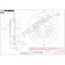 5057 PILENGA Гальмівний диск