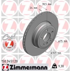 150.3451.20 ZIMMERMANN Гальмівний диск