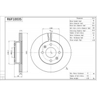 R6F1003S AISIN Гальмівний диск