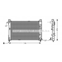 MS2378 AVA QUALITY COOLING Радіатор охолодження двигуна