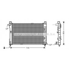 MS2378 AVA QUALITY COOLING Радіатор охолодження двигуна