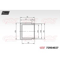 72954027 MAXTECH Поршень корпус скоби гальма