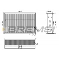 FA1391 BREMSI Повітряний фільтр