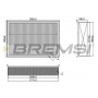 FA1391 BREMSI Повітряний фільтр