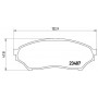 P 54 028 BREMBO Комплект гальмівних колодок дисковий гальм