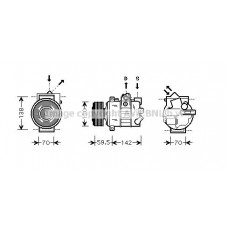 VNAK220 AVA QUALITY COOLING Компресор кондиціонера