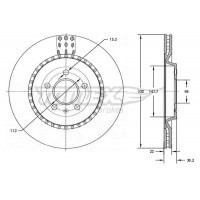 TX 72-79 TOMEX Brakes Гальмівний диск