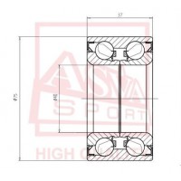 DAC40750037 ASVA Підшипник ступиці колеса