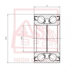 DAC40750037 ASVA Підшипник ступиці колеса