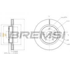 CD7635V BREMSI Гальмівний диск