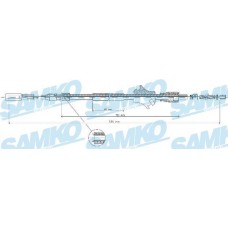 C0030B SAMKO Тросик, cтояночный тормоз