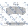 FO 887683 FOMAR Friction Комплект гальмівних колодок дисковий гальм
