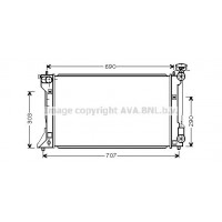 TO2332 AVA QUALITY COOLING Радіатор охолодження двигуна