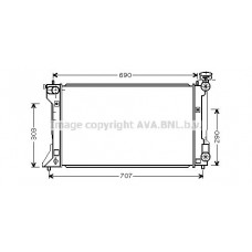 TO2332 AVA QUALITY COOLING Радіатор охолодження двигуна