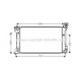 TO2332 AVA QUALITY COOLING Радіатор охолодження двигуна