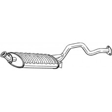 278-557 BOSAL Середній глушник вихлопних газів