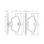 0 986 424 652 BOSCH Комплект гальмівних колодок дисковий гальм