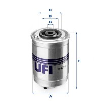 2440100 UFI Паливний фільтр