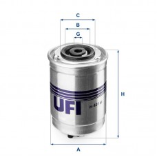2440100 UFI Паливний фільтр
