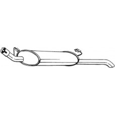 185-141 BOSAL Глушник вихлопних газів кінцевий