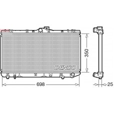 DRM50079 DENSO Радіатор охолодження двигуна
