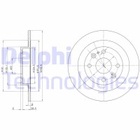 BG2805 DELPHI Гальмівний диск
