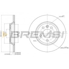 CD7158S BREMSI Гальмівний диск