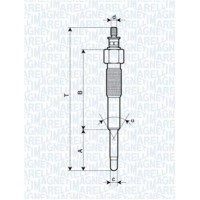 062900041304 MAGNETI MARELLI Свічка розжарювання