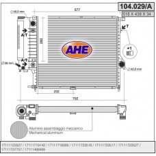 104.029/A AHE Радіатор охолодження двигуна
