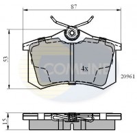 CBP0108 COMLINE КомплеК т гальмівних колодок, дискове гальмо