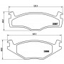 P 85 005 BREMBO Комплект гальмівних колодок дисковий гальм