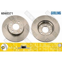 6040371 GIRLING Гальмівний диск